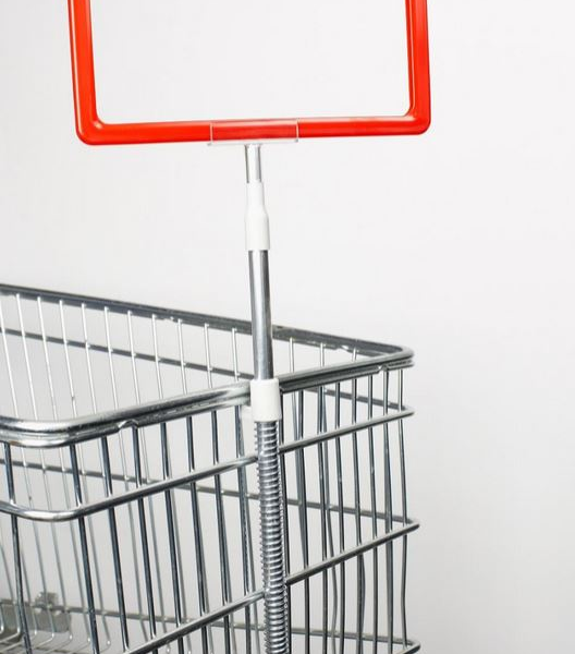 Frame holder for wire baskets